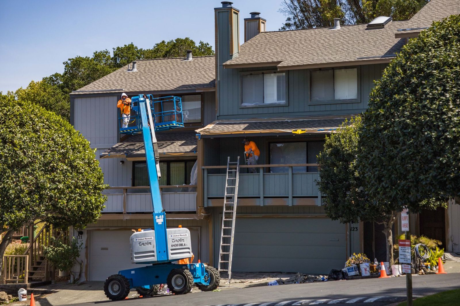 Whole-home remodel in progress, exterior